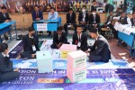 काठमाडौंको ट्रिटन कलेजमा नमुना मतदान